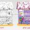 Custom Factory Eco-friendly Paintable Kids Cardboard Playhouse Wholesale