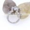 2016 hot fashionable U shape silver magnetic pendant zircon jewelry