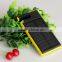 2016 New Arrival High Capacity Waterproof 12000mAh Solar Power Bank