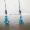 Boho Lariat Necklace Turquoise Necklace w/ Tiny Tassle Necklace 2016 Fashion Style Wholesale