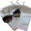 Custom logo soft sunglasses pouch with drawstring bag sunglasses