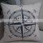 Square Nautical printed bed back cushion throw decorative photo cushion