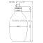 Empty Plastic Shampoo refill bottle with pump