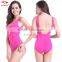 L-3L,Pregnant women large one-piece con,servative cover belly thin fat waist Bikini Halter Swimsuit hot springs increased