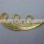 furniture metal decorations parts in gold color plating , imitation gold color plating processing severice