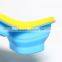 Silicone Food Container Collapsible Lunch Box WIth Fork