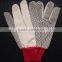 pvc dotted cotton gloves, knitted cotton hand gloves,safety work gloves,poly cotton gloves/guantes de puntos de PVC 0152
