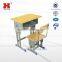 Customized school used student desk and chair with low price