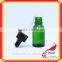 20ml glass dropper bottle with green glass bottle for electric smoke oil bottle
