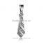 Jingli Jewelry factory direct fashion necktie shape pendant , exquisite silver plating titanium steel pendant (GH-007)