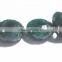 Emerald Corundum Roundel Big Hole Beads