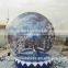 Clear PVC inflatable snow globe 3m diameter sealed base