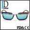 Hot Sale Slim Lamination Wooden Sunglasses High Quality Walnut Wooden Sunglasses With Spring Hinge