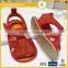 2015 Cheap direct selling red lovely crochet kids baby sandal