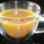 Double wall glasses cup with saucer thermal coffee cups