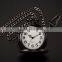 Vintage Men White Dial Analog Pendant Quartz Pocket Watch