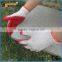 BSSAFETY white cotton knitting red latex coated working glove