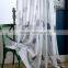 Flower design embroidery, yarn dyed polycotton curtain manufacturer for wholesale