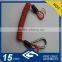 High tension spring steel lanyard cable with hook