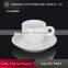 Guangzhou wholesale China royal porcelain white coffee cup and saucer