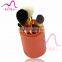 hot 7pcs multicolors barrelled makeup brush set animal hair brush set