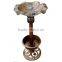 3 in 1 plastic garden bird bath with solar light and planter
