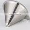 Paperless And Reusable Coffee Filter, Dripper, Brewer, Maker With Stand, Pour Over Cone For 1-4 Cups For A Darker