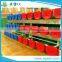 Indoor game blue plastic chairs for Mobile folded Bleacher grandstand