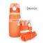 500ml squeeze silicone water bottle for outdoor
