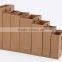 Recyclable Kraft Paper Shoppers Mini Cub Natural kraft handles , 5 1/4 x 3 1/2 x 8 1/4"