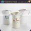 Wholesale white decal ceramic water pitcher for bathroom usage