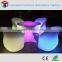 PE plastic cordless LED Sofa chair LED light up chair for TV furniture /home /nightclub bar/party