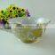 Chaozhou Supplier stocked White porcelain rice bowls with gold line decal household bowls