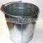 Galvanised Pails, galvanized pail with handles, Metal bucket pail, galvanized bucket with wooden handle, decorative bucket pails