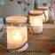 Interesting Candle Holders Blue Painted Glass Jars for Candle Holders