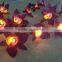 20 Battery Powered LED Purple Orchid fairy lights for party and decoration