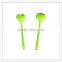 16.3cm Restaurant black and red soup spoon, two tone melamine spoon kitchenware
