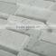 3D Brick Style Italian Carrara Venato White Marble Mosaic Tiles