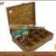 Natural Classical Wooden Tea Box With 16 Compartments