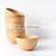 Eco-friendly natural bamboo bowl/Solid wood round shape bowl