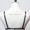 Black erotic strappy Lingerie stretchy bra