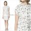 2015 summer fashion silk floral print dress strapless one-piece dress plus size clothing elegant