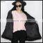 Wholesale Hot Sale Black Faux Mink Fur Vest V-neckline Open Front