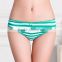 Front cute strie printing sexy lingerie cotton underwear stock wholesale women panty