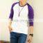 Men t - shirt 3/4 sleeve raglan baseball, 65% Polyester- 35% cotton