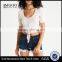 MGOO Top Quality Scoop Neck Blank Front Button Tops Sexy Women Fitness Ribbed Knitted Tank Top