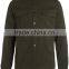 Khaki Long Sleeve cotton shirt with double chest pocket