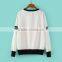 Cheapsale Garfield Printed White Long Sleeve Oversized Raglan Women's Plain Pullover Round Neck Long Sleeve Hoodie