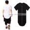custom wholesale special cool men o-neck T-shirt and short sleeved with back zip fastener