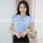 Juqian Brand fashion design short sleeve new blouse summer ladies chiffon shirts